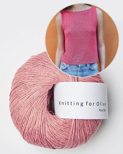 Sigrid Top | let A-formet model i ren silke fra Knitting for Olive