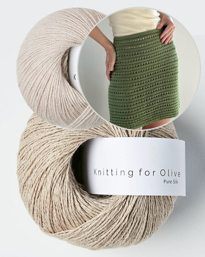 Skirt No. 2 | luftiges Strukturmuster aus Pure Silk und Merino von Knitting for Olive