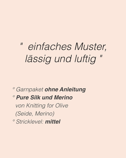 Skirt No. 2 | luftiges Strukturmuster aus Pure Silk und Merino von Knitting for Olive