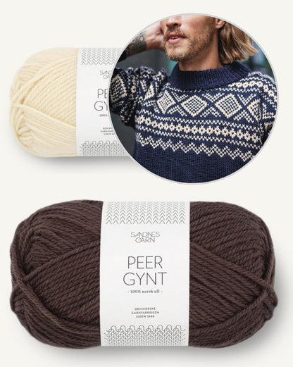 Slalom Pullover Men - Tema 72 | wonderfully wintry from Peer Gynt by Sandnes Garn