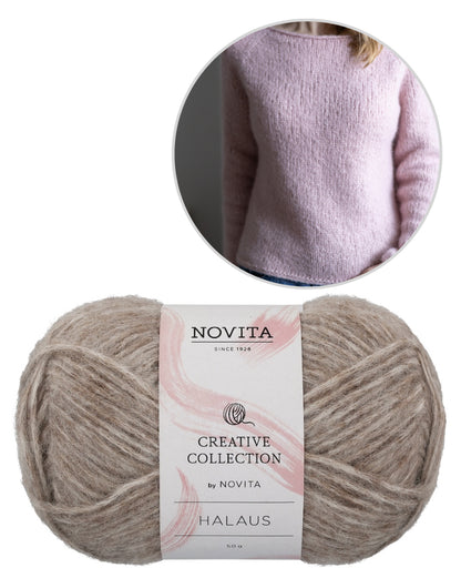 Slow Morning Sweater | afslappet basic pullover i Halaus fra Novita