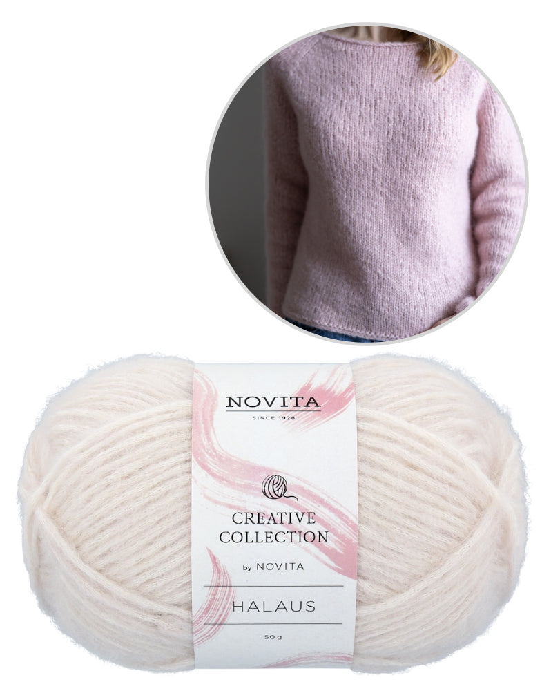 Slow Morning Sweater | afslappet basic pullover i Halaus fra Novita