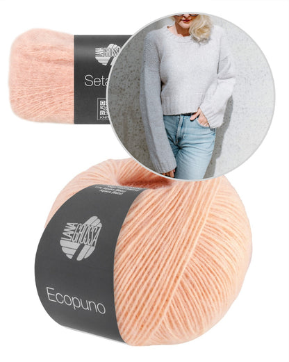 Sneakersweater Sinchens Lana Grossa mit Ecopuno und Setasuri 18