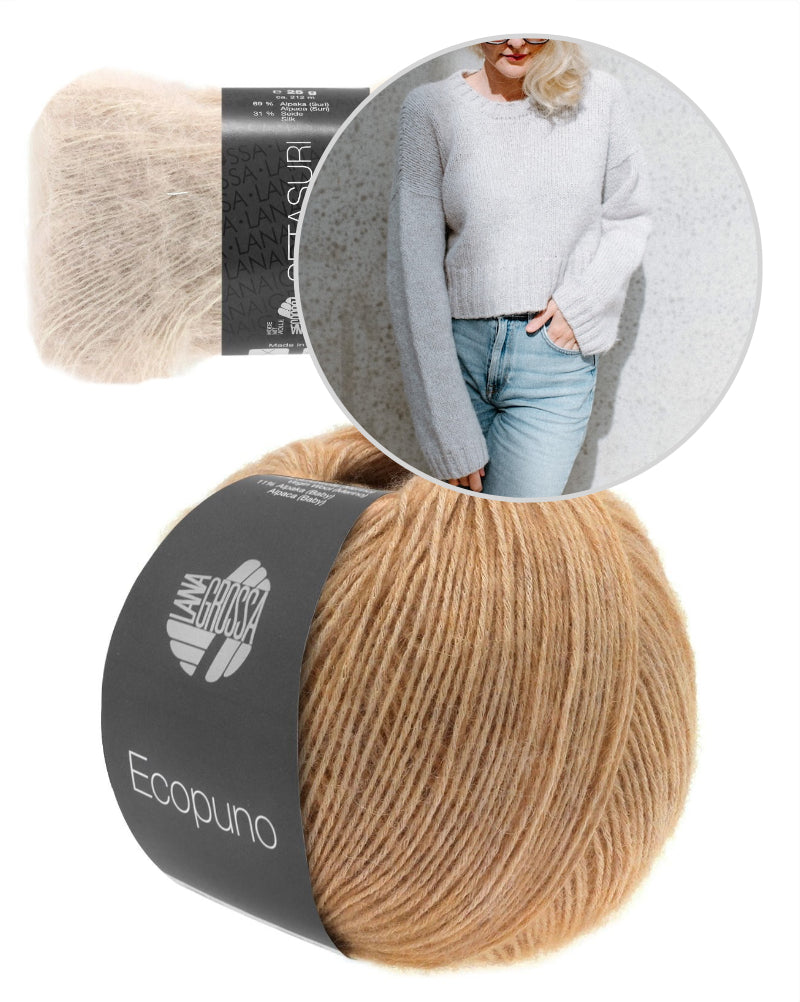 Sneakersweater Sinchens Lana Grossa mit Ecopuno und Setasuri 15
