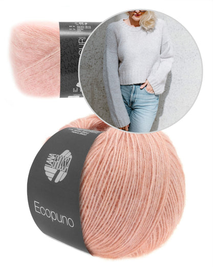 Sneakersweater Sinchens Lana Grossa mit Ecopuno und Setasuri 13