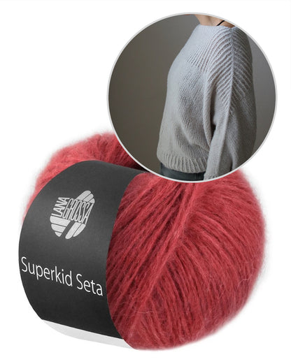 Snow Cloud Sweater | oversize sweater i Superkid Seta fra Lana Grossa