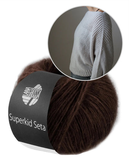 Snow Cloud Sweater | oversize sweater i Superkid Seta fra Lana Grossa