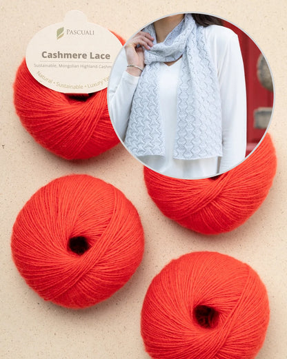 Snowscape'i sall | õrn muster Pascuali Cashmere Lace'ist