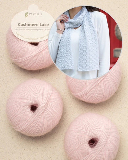 Snowscape'i sall | õrn muster Pascuali Cashmere Lace'ist