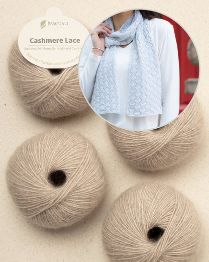 Snowscape'i sall | õrn muster Pascuali Cashmere Lace'ist