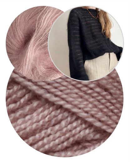 Aegyoknit Sook Moon Sweater mit Wild & Soft und Kid Seta von Gepard Garn 9