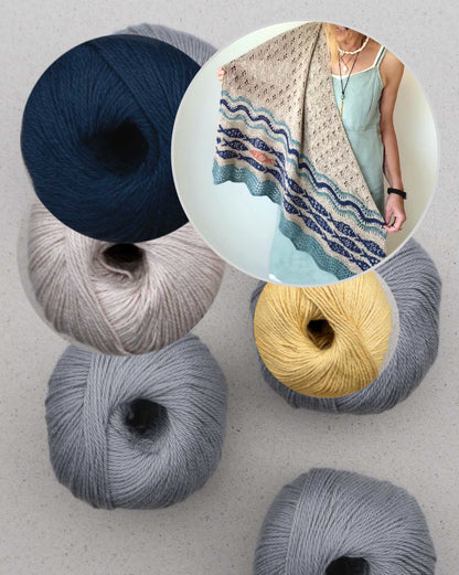 Against the current Shawl | flowing soft from Cumbria by Pascuali