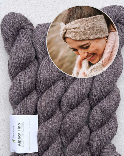 Stirnband Wiesenblume | verzaubert und kuschelweich aus Alpaca Fino von Pascuali