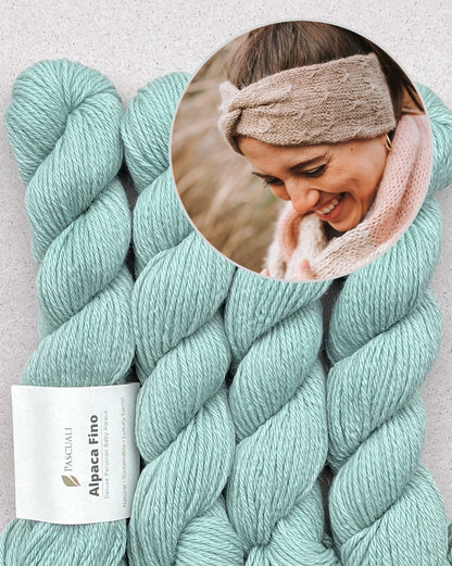 Stirnband Wiesenblume | verzaubert und kuschelweich aus Alpaca Fino von Pascuali