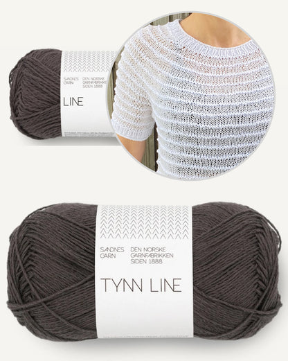 Stribelade Tee | charming stripes from Tynn Line and Line by Sandnes Garn