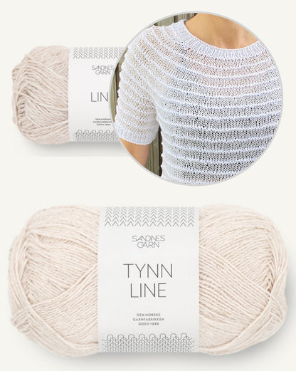 Stribelade Tee | charming stripes from Tynn Line and Line by Sandnes Garn