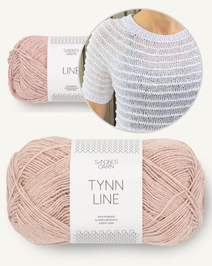 Stribelade Tee | charming stripes from Tynn Line and Line by Sandnes Garn