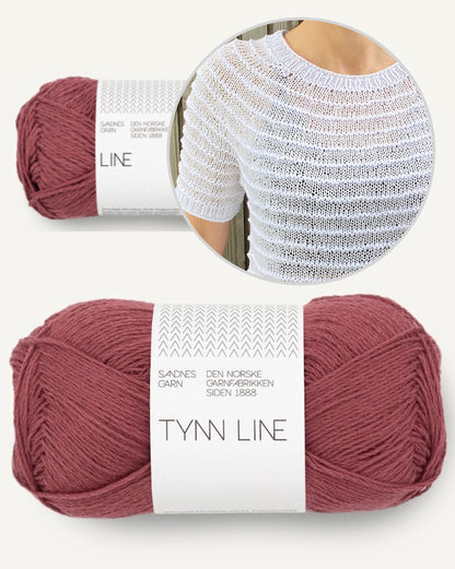 Stribelade Tee | charming stripes from Tynn Line and Line by Sandnes Garn