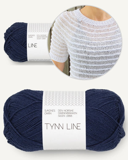 Stribelade Tee | charming stripes from Tynn Line and Line by Sandnes Garn