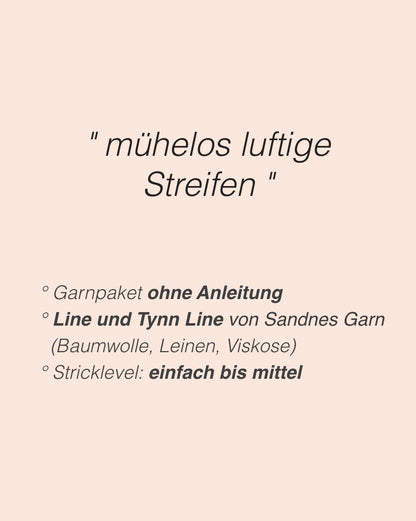 Stribelade Tee | charming stripes from Tynn Line and Line by Sandnes Garn