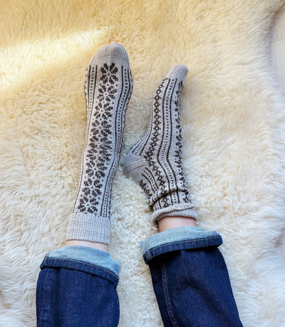 Apricity Socks | love letter to winter from 1 Class Cashmere by Mayflower Denmark