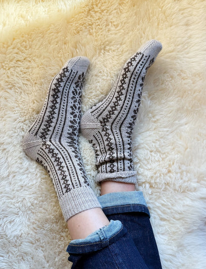 Apricity Socks | love letter to winter from 1 Class Cashmere by Mayflower Denmark