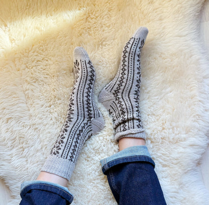 Apricity Socks | love letter to winter from 1 Class Cashmere by Mayflower Denmark