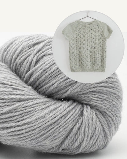 Summerwood Tee Woodlandsknits mit Bio Balance von BC Garn silber