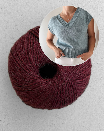 Suri Shirt V-Neck | doppelter V-Ausschnitt mit Puno von Pascuali