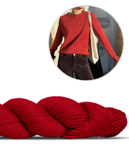 Suzie Sweater - enkelttrådet | alsidigt talent i Lovely Merino Treat fra Rosy Green Wool
