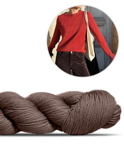 Suzie Sweater - enkelttrådet | alsidigt talent i Lovely Merino Treat fra Rosy Green Wool