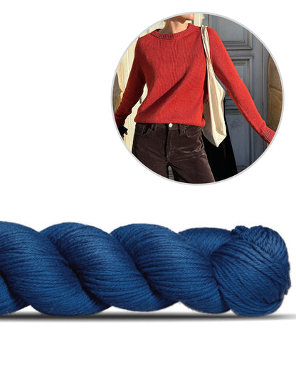 Suzie Sweater - enkelttrådet | alsidigt talent i Lovely Merino Treat fra Rosy Green Wool