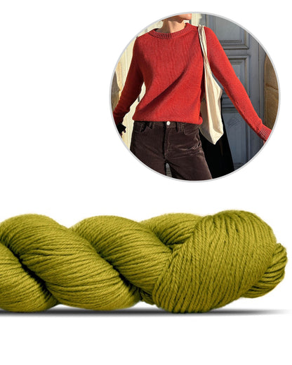 Suzie Sweater - enkelttrådet | alsidigt talent i Lovely Merino Treat fra Rosy Green Wool