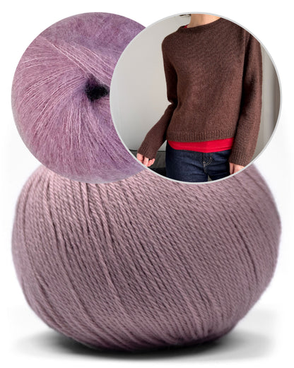 Suzie Sweater - double strand | velvety soft from Merino Baby and Manada by Pascuali