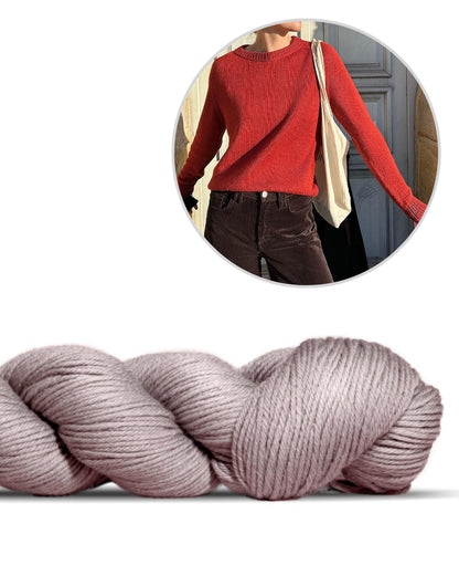 Suzie Sweater - enkelttrådet | alsidigt talent i Lovely Merino Treat fra Rosy Green Wool