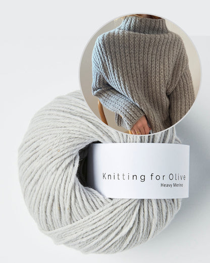 Maglione n. 19 | oversize con motivo a trecce in Merino pesante di Knitting for Olive