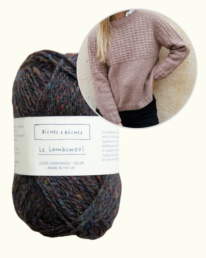 Sweater No. 79 | afslappet strukturmønster i Le Lambswool fra Biches & Bûches