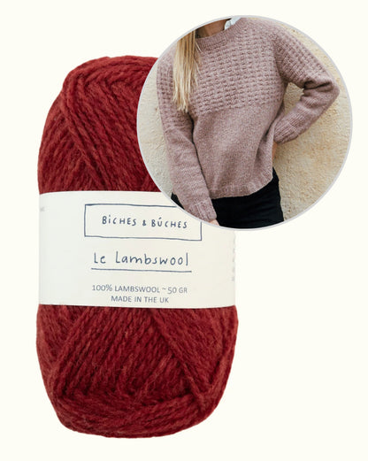 Sweater No. 79 | afslappet strukturmønster i Le Lambswool fra Biches & Bûches