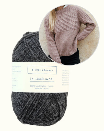 Sweater No. 79 | afslappet strukturmønster i Le Lambswool fra Biches & Bûches