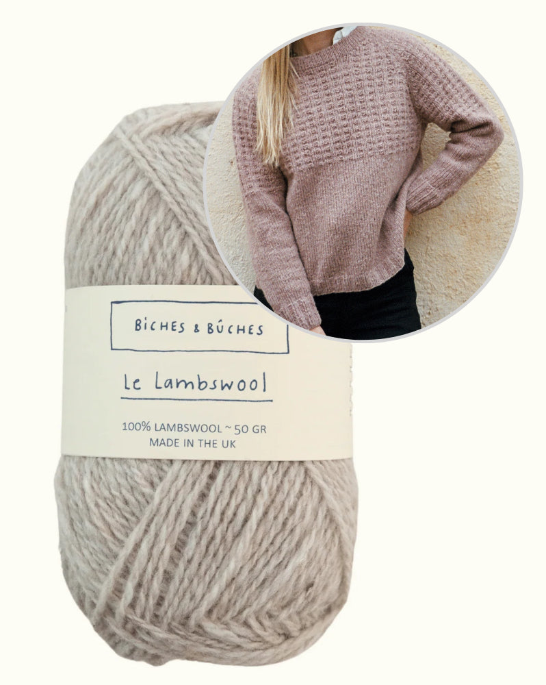 Sweater No. 79 | afslappet strukturmønster i Le Lambswool fra Biches & Bûches