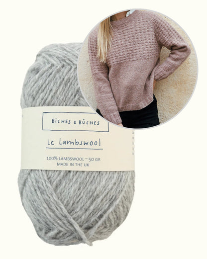 Sweater No. 79 | afslappet strukturmønster i Le Lambswool fra Biches & Bûches