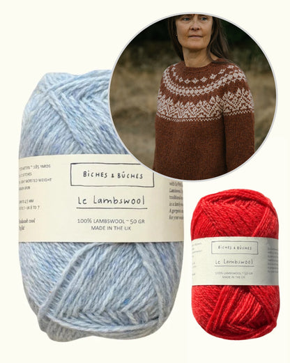 Maglione n. 89 | motivo classico e raffinato in lana di agnello Le Lambswool di Biches & Bûches