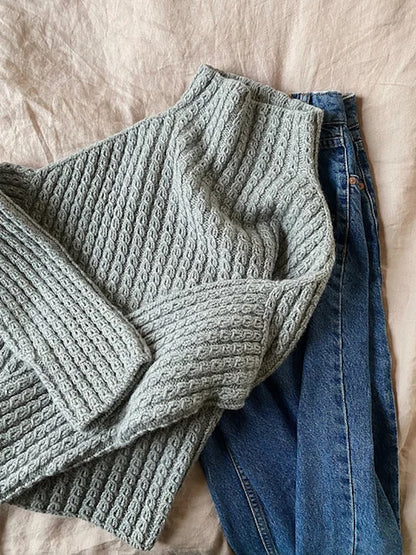 Maglione n. 19 | oversize con motivo a trecce in Merino pesante di Knitting for Olive