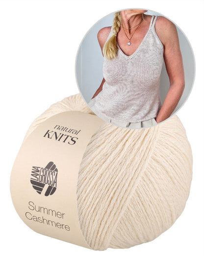 Tagliatelle Top | delicate camisole made from Summer Cashmere by Lana Grossa