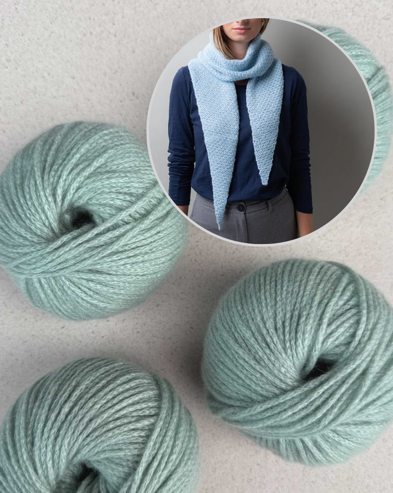 Tapered Cloud Tuch aus Cashmere Delizia von Pascuali 9