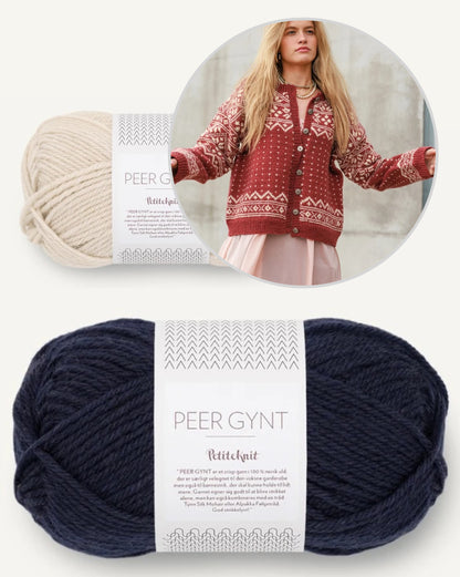 Telemark | lässiger Cardigan aus Peer Gynt von Sandnes Garn