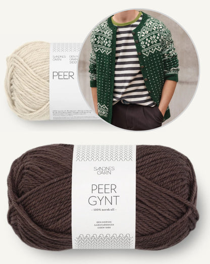 Telemark Man | robust cardigan i Peer Gynt fra Sandnes Garn