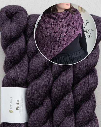 Telesto Shawl | delicate shawl made from Pinta by Pascuali