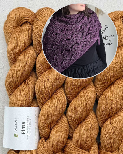 Telesto Shawl | delicate shawl made from Pinta by Pascuali