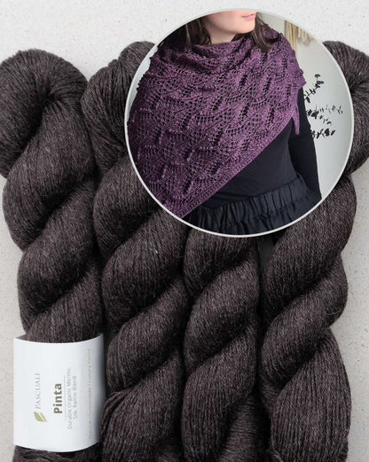 Telesto Shawl | delicate shawl made from Pinta by Pascuali